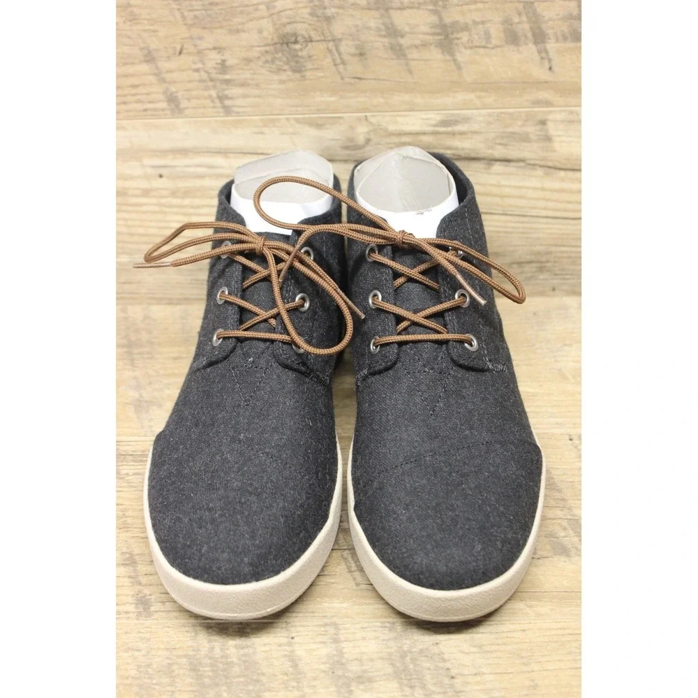 TOMS Paseo Mid Ankle Shoes Mens 8.5 Black Wool Casual Outdoor Cozy Urban Style